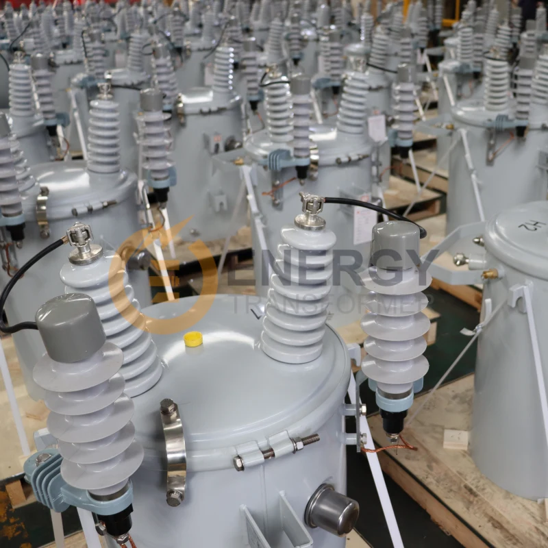Finished Product Warehouse of 75 kVA Single-Phase Pole-Mounted Distribution Transformer 13.2 kV - 120/240 V by Energy Transformer, Manufacturer and Supplier for Global Markets.