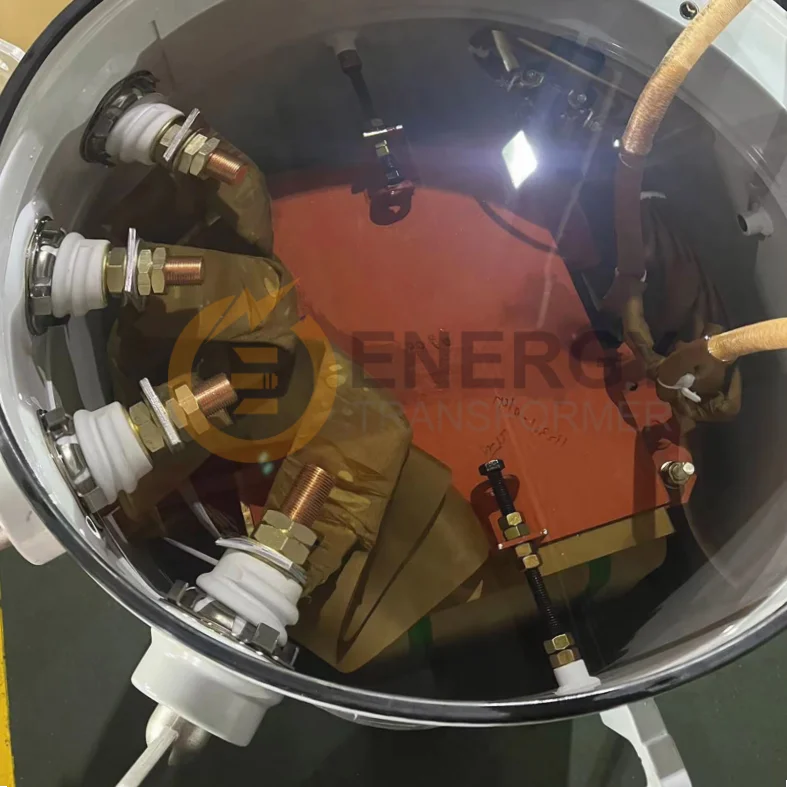 Internal Structure of 75 kVA Single-Phase Pole-Mounted Distribution Transformer 13.2 kV - 120/240 V by Energy Transformer, Manufacturer and Supplier for Global Markets.