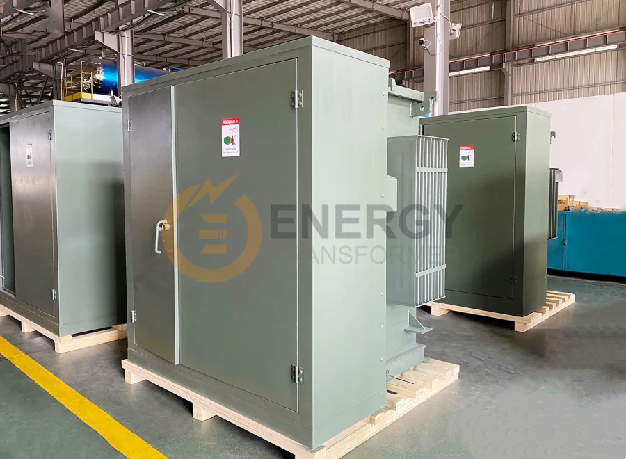 Custom 750 kVA 3 Phase Pad Mounted Transformer – 13.2kV to 480Y/277V Oil-Filled Unit | Factory Supplier in USA, Canada, Mexico, Brazil, Argentina and More – Energy Transformer