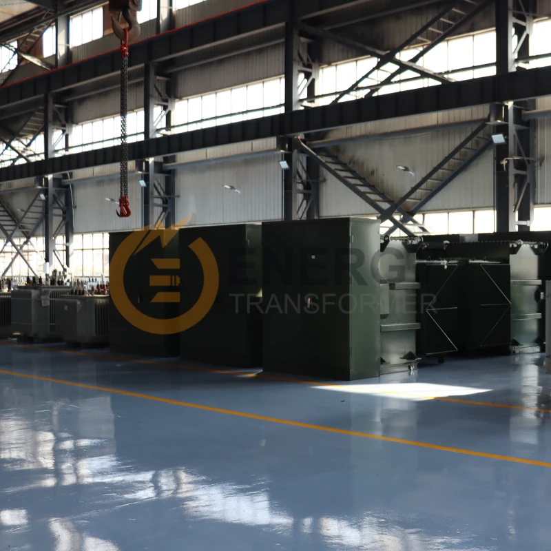 Manufactured 2500 kVA pad-mounted transformer, 13.8kV to 480V, oil-filled 3-phase unit by Energy Transformer