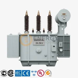 3500 kVA 34.5kV 3-phase substation transformer by Energy Transformer – CSA/UL/IEC certified for utility power grids in the USA, Canada, Mexico, Brazil, Argentina, and across Latin America