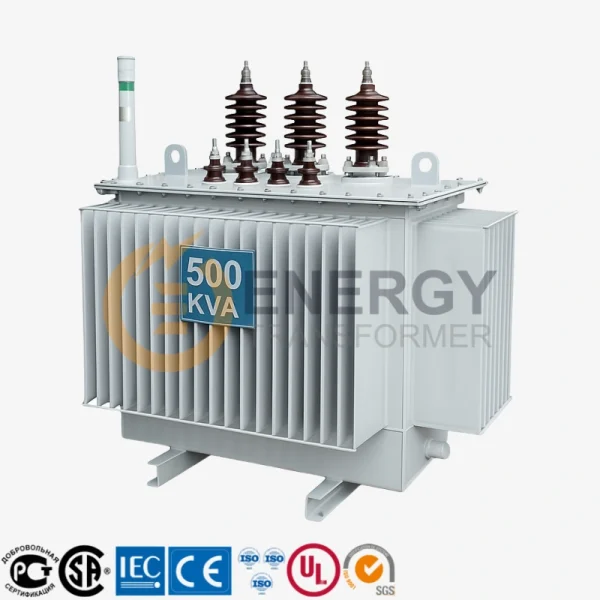 Energy Transformer 500 kVA oil-filled 11kV/0.4kV distribution transformer for commercial and utility use in North America and Europe