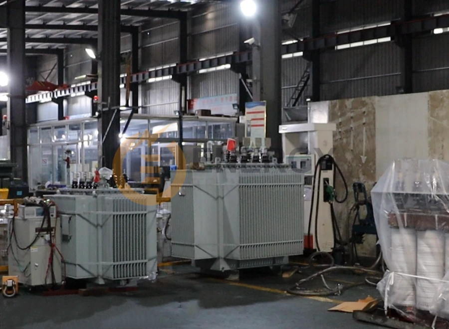High efficiency 400 kVA oil-immersed transformer, 13.8kV input to 480Y/277V output, factory bulk supply and customization by Energy Transformer for North America and Europe