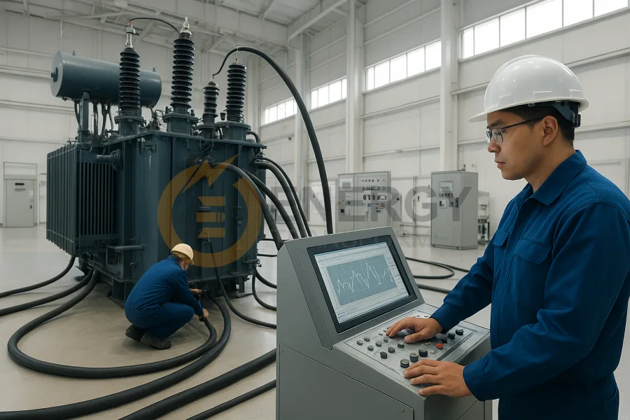 Energy Transformer Medium Voltage Transformer factory testing guide, CE CSA UL certified manufacturer and supplier for USA, Canada, UK, Germany, France, Italy, Spain, Netherlands, Australia, Portugal, and international markets.