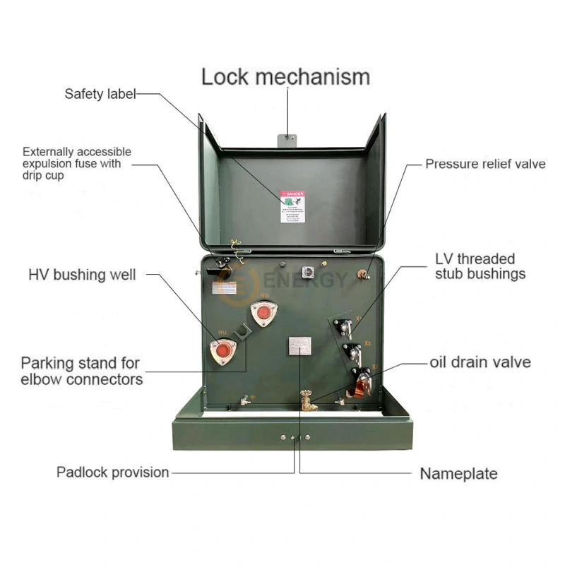 Energy Transformer Wholesale Single Phase Pad Mounted Transformer 10–167 kVA – Reliable Power Distribution for USA, Canada & Europe