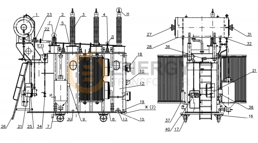Energy Transformer GSU transformer manufacturer with CE UL CSA certifications, supplying USA, Canada, UK, Germany and global markets