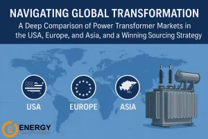 Energy Transformer high-voltage and industrial power transformers, 6-500kV, 15kVA-1200MVA, CE/UL/CSA certified, supplied to USA, Canada, UK, Germany, France, Netherlands, Spain, Italy, Australia, and Portugal