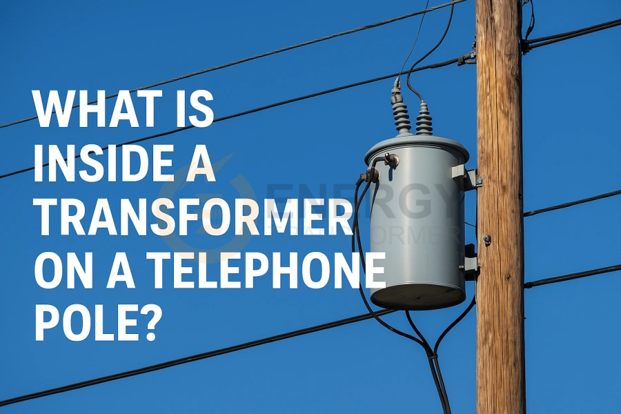 Energy Transformer telephone pole transformer with durable core and insulation, engineered for safe power distribution and wholesale supply in North America and Europe.
