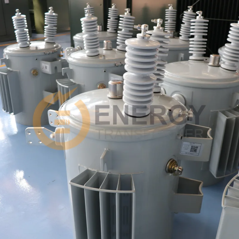 112.5 kVA pole mounted transformer manufactured by Energy Transformer China, outdoor power distribution solution for USA, Canada, and European countries.