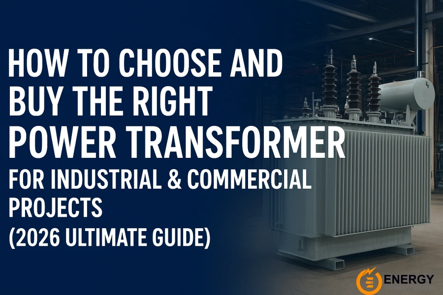 2026 guía sobre cómo elegir y comprar el transformador de potencia adecuado para proyectos industriales y comerciales, con Energy Transformer como fabricante y proveedor mundial para EE.UU., Canadá, México, Australia, Brasil y Argentina.