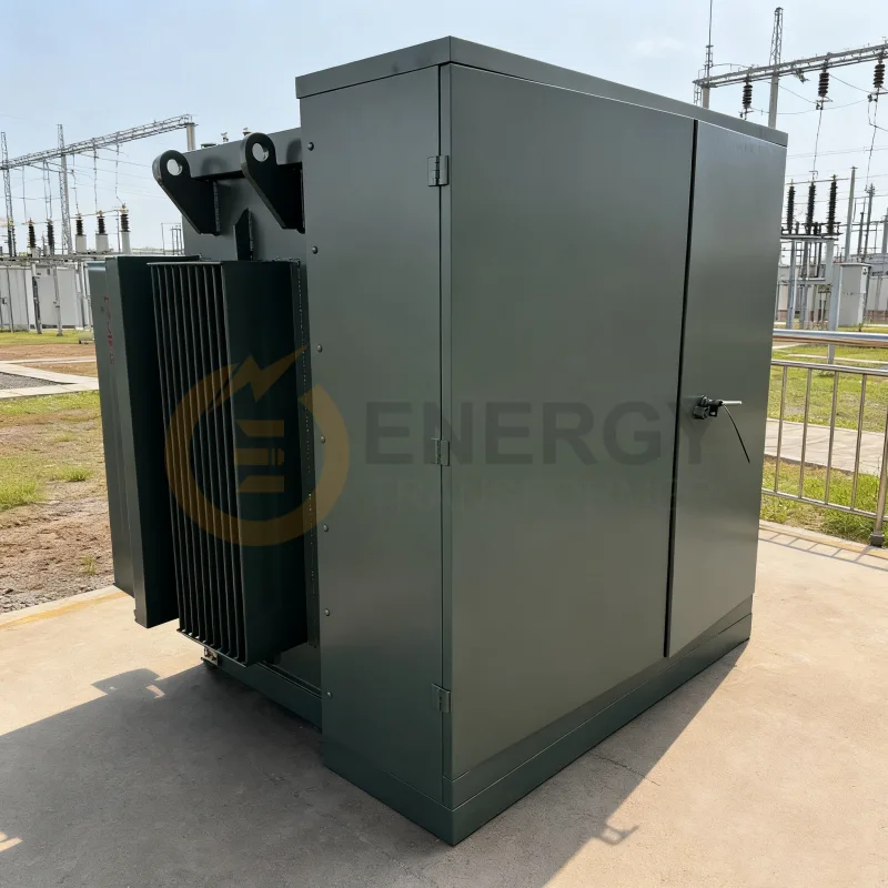 Utility-grade oil-immersed solar PV step-up transformer (6–220 kV ONAN/ONAF) manufactured by Energy Transformer for grid-connected solar farms, CE/UL/CSA certified, exported to the USA, Canada, Germany, the UK and other global renewable energy markets.