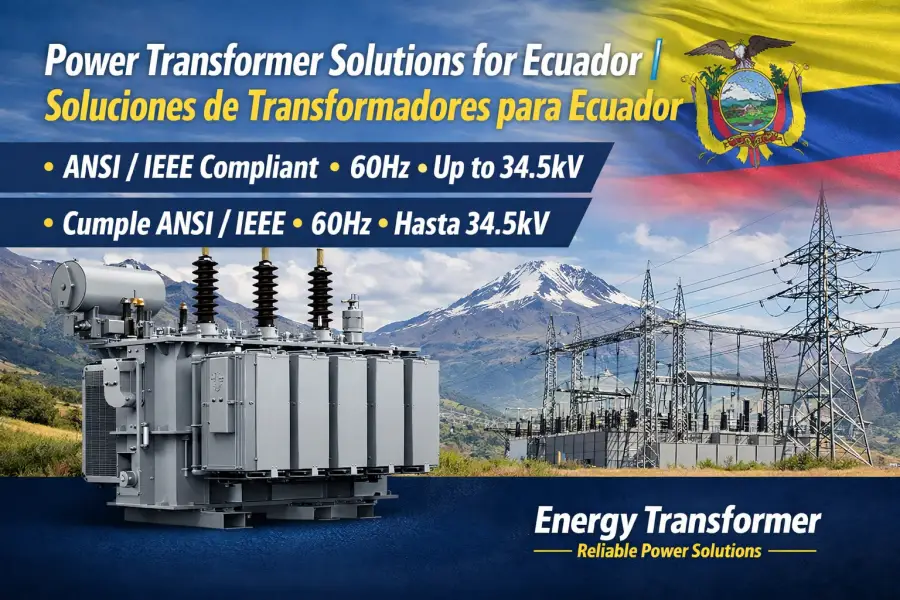 Soluciones de transformadores de potencia para Ecuador | Fabricante conforme a la norma ANSI – Energy Transformer