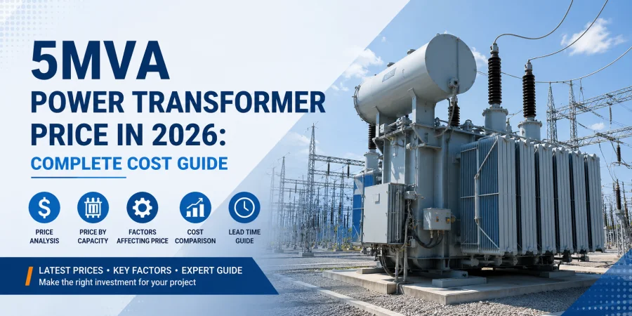 Factory-direct 5MVA power transformer for 33kV/11kV industrial substations, 2026 pricing model by Energy Transformer.