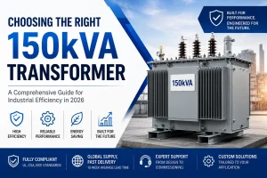 Guide to choosing the right 150kVA transformer for industrial efficiency in 2026 covering dry type and oil immersed transformer selection by Energy Transformer